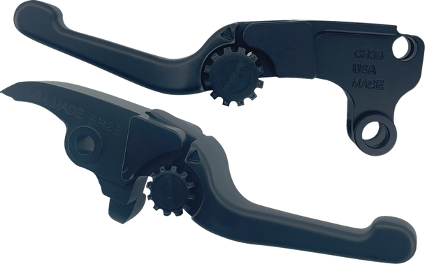 PSR Lever Set - Anthem - Harley Davidson - Short - Black 12-01667-22