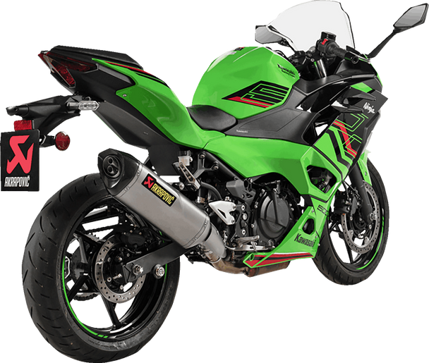 AKRAPOVIC Slip-On Line Muffler - Titanium - Ninja 500/Z500 S-K5SO1-HRT