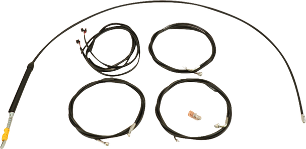 LA CHOPPERS Cable Kit - Stock Handlebars - Black LA-8059KT3-08B