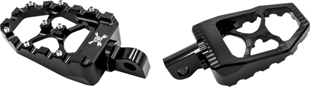 BURLY BRAND MX Evolution Pegs - Black - Sportster/Dyna B13-1015B