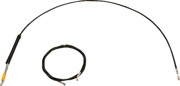 LA CHOPPERS Handlebar Cable/Brake Line Kit - 12" - 14" Ape Hanger Handlebars - Black Vinyl LA-8060KT-13B