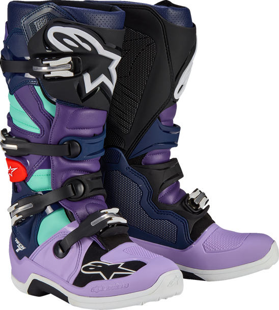 ALPINESTARS Limited Edition Imperial Tech 7 Boots - Purple/Blue/Black - US 11 2012014-387-11