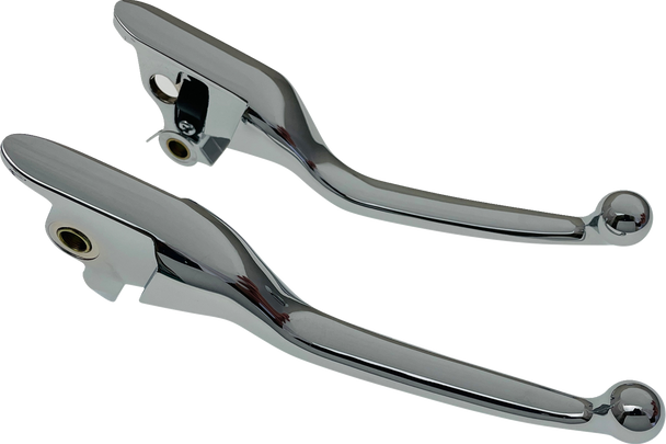 DRAG SPECIALTIES Lever Set - Narrow - Chrome H07-0730N