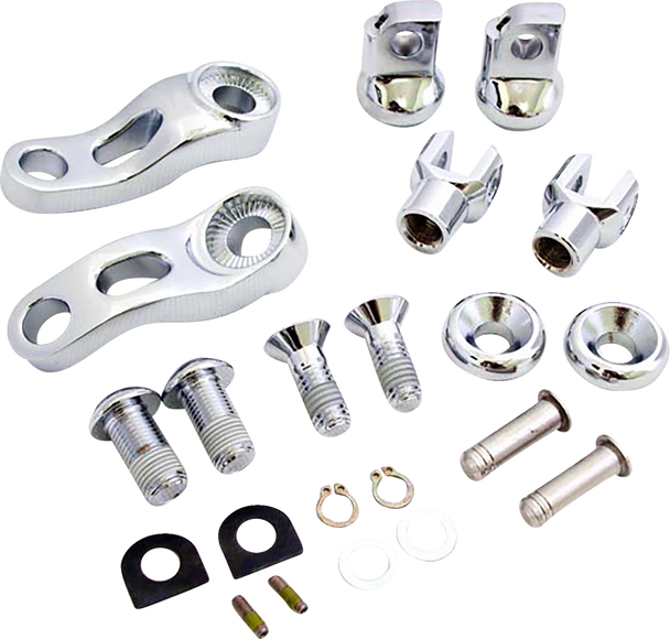 DRAG SPECIALTIES Passenger Peg Mount - Adjustable - Chrome 63190