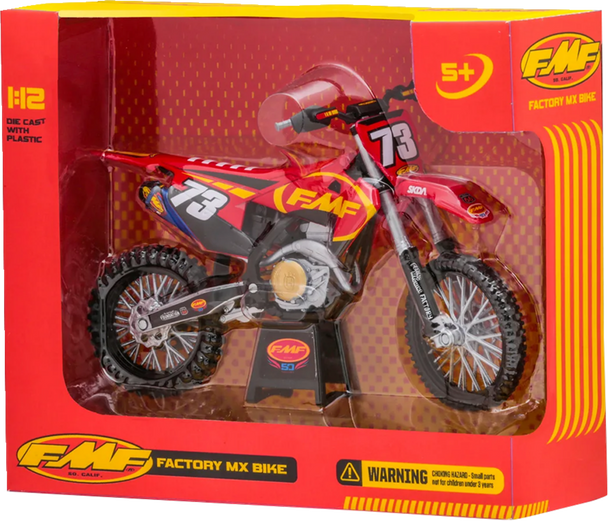FMF FMF Dirt Bike Replica - 1:12 Scale - Red/Black 015999