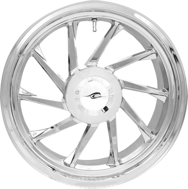 COASTAL MOTO Wheel - Hurricane 3D - Rear Left - Chrome - 18" - Trike 3D-HURL-187T-CH
