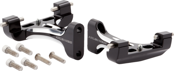 ARLEN NESS Forged Passenger Floorboard Mounts - Black 410-033