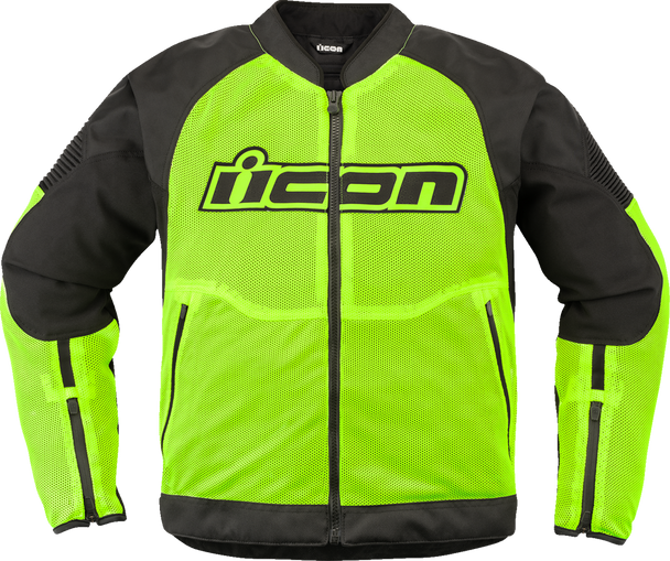 ICON Overlord3 Mesh* Jacket - Hi-Viz Yellow - 2XL 2820-6752