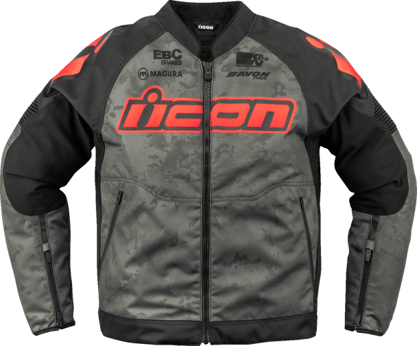 ICON Overlord3* Magnacross Jacket - Gray - Small 2820-6712