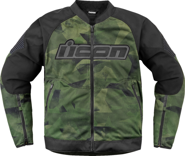 ICON Overlord3 Mesh* Camo Jacket - Green - XL 2820-6708