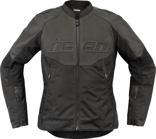  ICON Women's Overlord3* Leather Jacket - Black - XS 28131082 