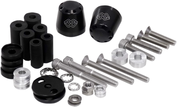 GILLES TOOLING Bar-End Weights - Cone - Black LG-CO-22-B