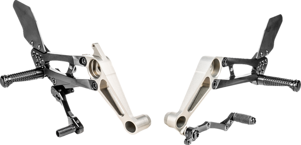 GILLES TOOLING FXR Rearset - Black - Aprilia FXR-A03-B GILLES TOOLING FXR Rearset - Black - Aprilia FXR-A03-B