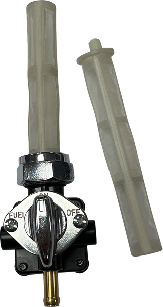 DRAG SPECIALTIES Petcock - Vacuum - Downward Outlet - Black T03-0101B