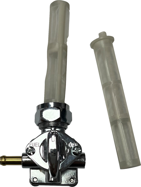 DRAG SPECIALTIES Petcock - Vacuum - Left Outlet - Chrome T03-0100C