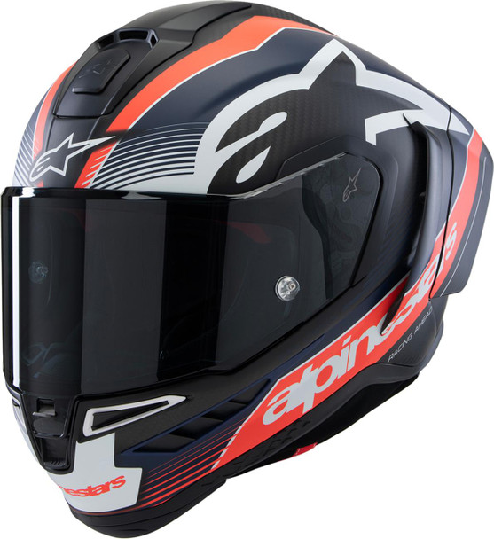  ALPINESTARS Supertech R10 Helmet - Team - Matte Black/Carbon Red Fluo/Blue - 2XL 8200224-1383-XXL 