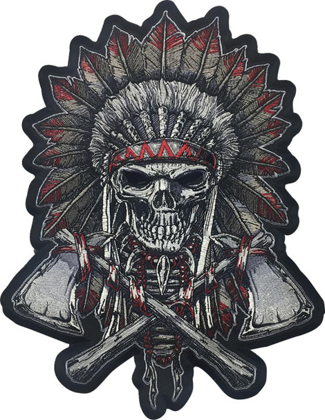  LETHAL THREAT Renegade Skull Embroidered Patch - Large LT30226 