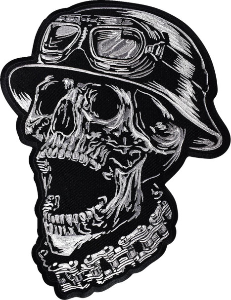  LETHAL THREAT FTW Helmet Skull Embroidered Patch - Large LT30245 
