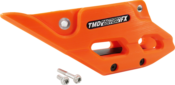 T.M. DESIGNWORKS Factory Edition Chain Guide With Replacement Wear Pad - Orange RCG-KT5-OR