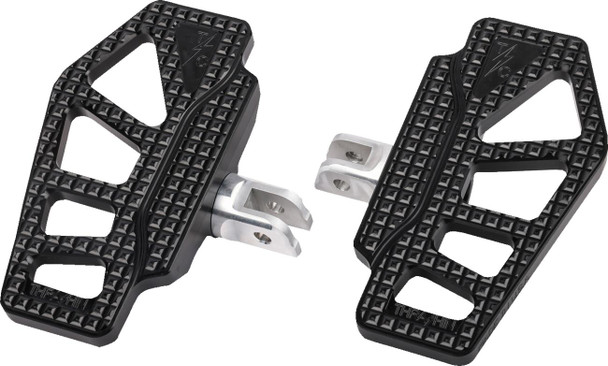  THRASHIN SUPPLY CO. Apex Mini Floorboards - Front - Black TSC-2217-1-SF 
