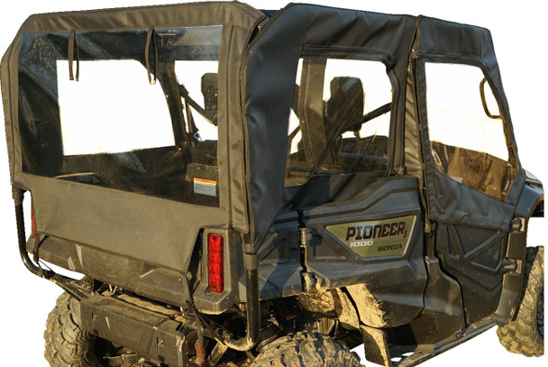  SEIZMIK Soft Doors - Middle/Rear Windows - Black - Honda Pioneer 1000 51-20983 