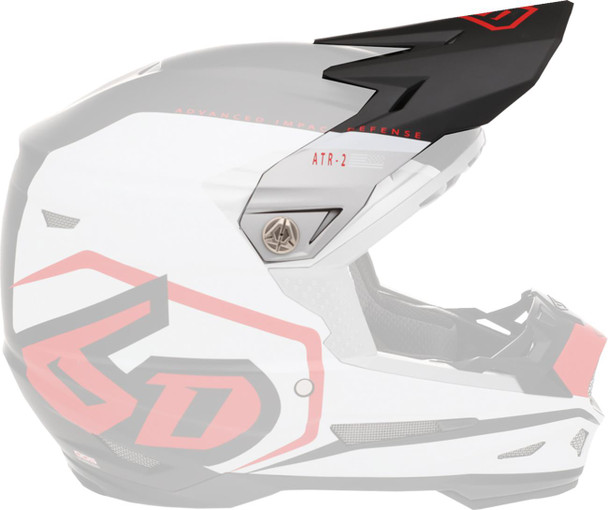 6D HELMETS ATR-2 Visor - Delta - Red 72-6121 