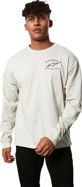  ALPINESTARS Full Face Long-Sleeve T-Shirt - Off White - Medium 123371200204M 