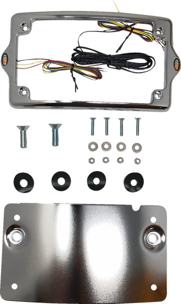 KODLIN USA License Plate Kit - Amber/Red/White - Chrome KUS20301 KODLIN USA License Plate Kit - Amber/Red/White - Chrome KUS20301