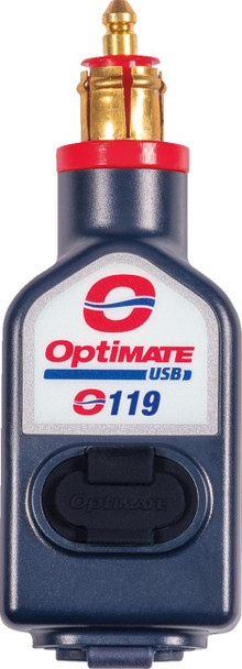  TECMATE Dual USB Charger - Optimate - 180 BIKE Plug/12V - In-Line O-119 