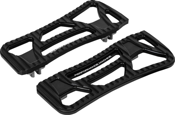  PERFORMANCE MACHINE (PM) Drifter Floorboards - Rider - Black Ops - FL 0036-1025-SMB 