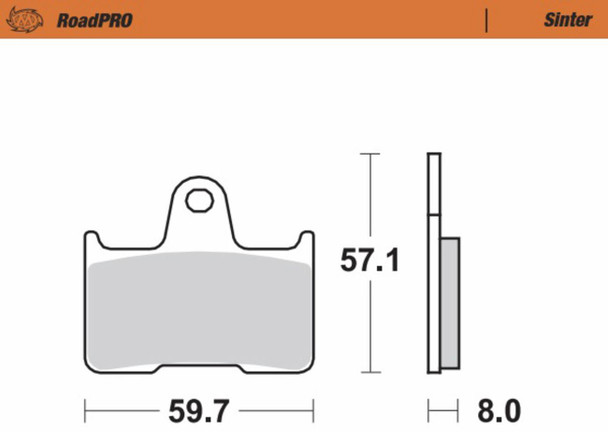  MOTO-MASTER Brake Pads - Sintered Series 404402-PU 