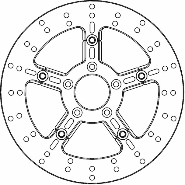  MOTO-MASTER Brake Rotor - Front Right/Front Left - Adrian 112311-PU 