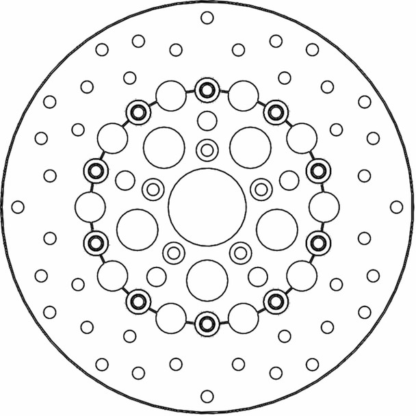  MOTO-MASTER Brake Rotor - Front Right/Front Left - Kingman 111081-PU 