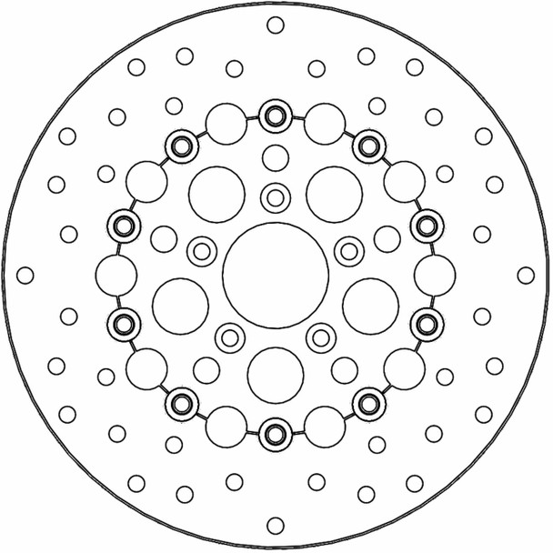  MOTO-MASTER Brake Rotor - Front Right/Front Left - Kingman 111078-PU 