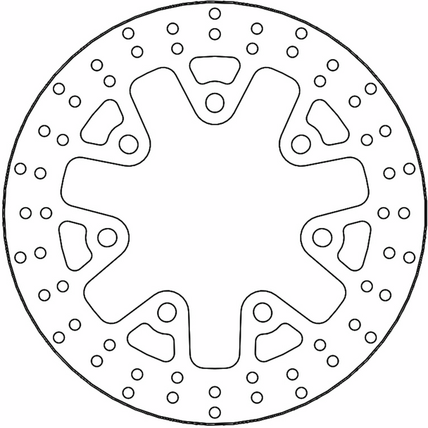 MOTO-MASTER Brake Rotor - Front Right/Front Left - Halo 110795-PU