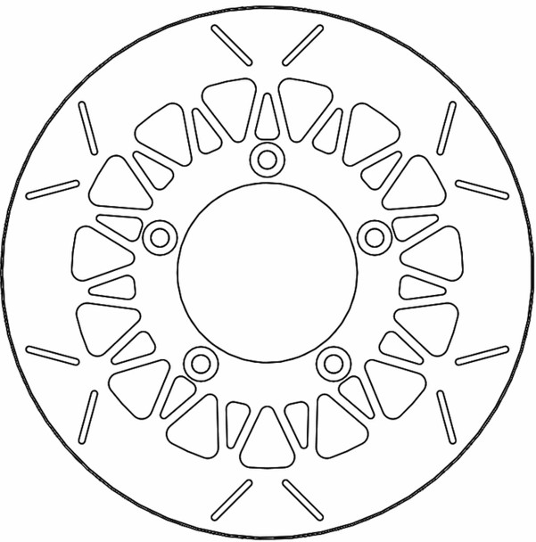  MOTO-MASTER Brake Rotor - Rear - Rialto 110756-PU 