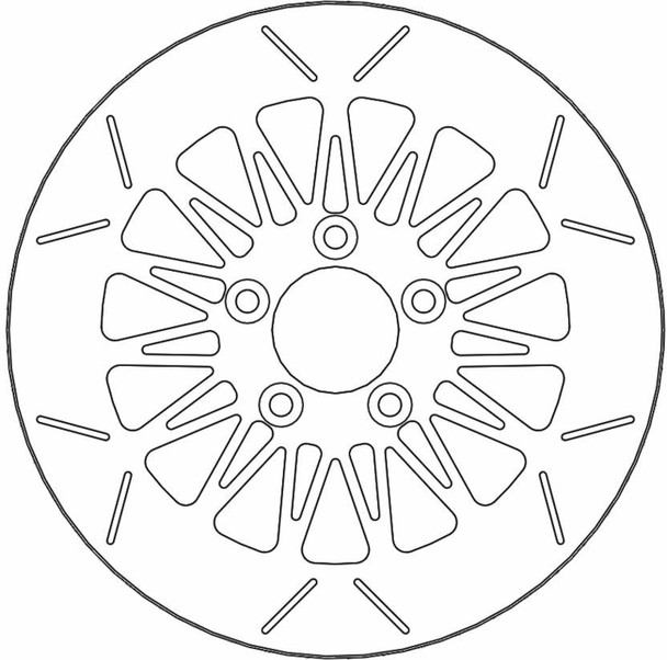  MOTO-MASTER Brake Rotor - Rear - Rialto 110636-PU 
