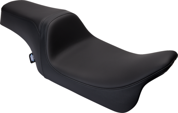 DRAG SPECIALTIES Predator 1Up Seat - Solar Leather - Black - Smooth - FLH '08-'23 08011493