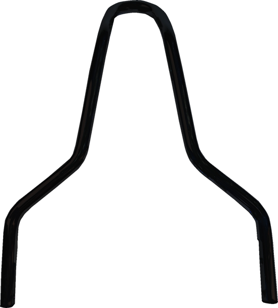 DRAG SPECIALTIES Round Sissy Bar - Black - 11"H X08-0044GBR