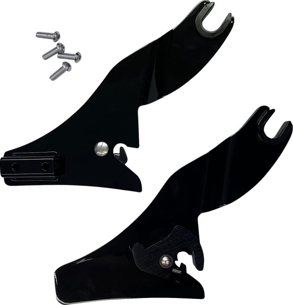  DRAG SPECIALTIES Quick Release Side Plates - Black X08-0021GB 