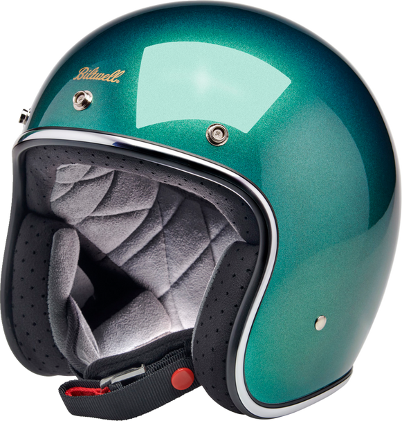 BILTWELL Bonanza Helmet - Metallic Catalina Green - XS 1001-358-201