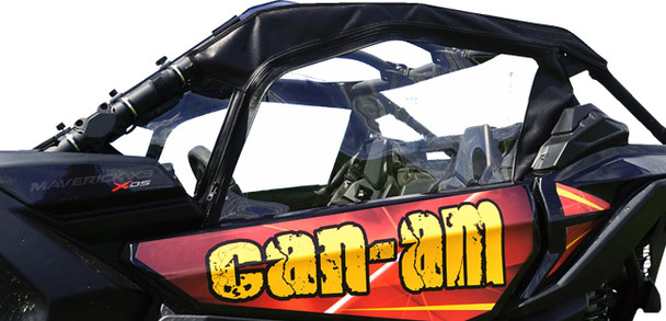  SEIZMIK Soft Full Doors - Rear Window - Black - Can-Am X3 51-20993 