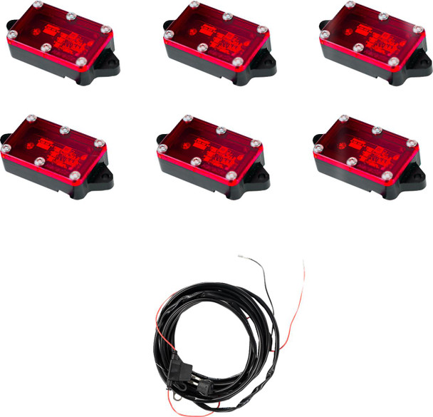  HERETIC Rock Light - Red - 6 Pack 70025 