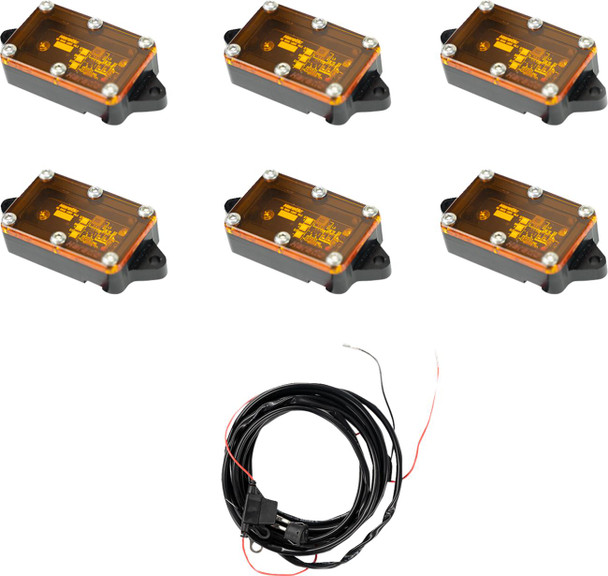  HERETIC Rock Light - Amber - 6 Pack 70024 