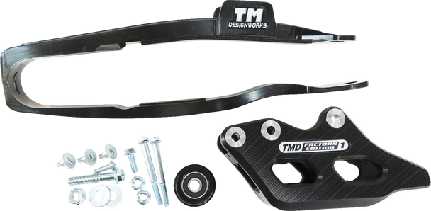 T.M. DESIGNWORKS Chain Guide/Slider - Black - YZ 450 F YCP-OR9-BK