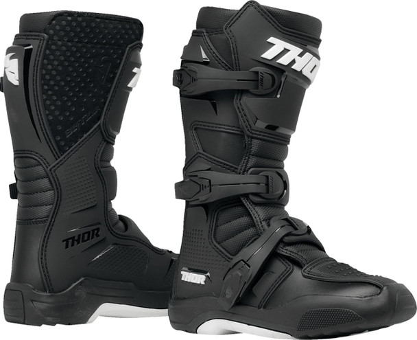  THOR Youth Blitz XR Boots - Black/White - Size 6 3411-0729 