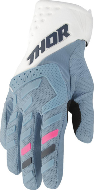  THOR Women's Spectrum Gloves - Starlight Blue/White - Small 3331-0264 