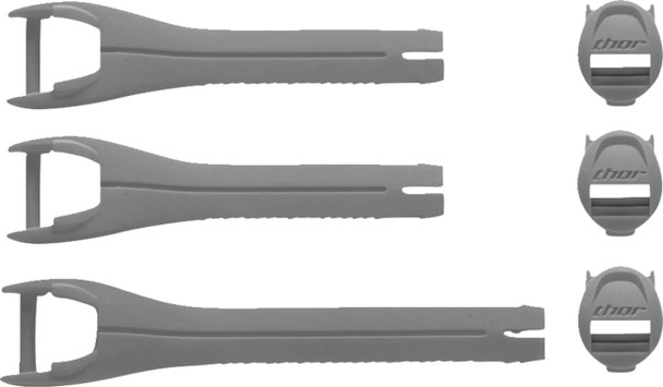  THOR Youth Blitz XR Boots Strap Kit - Gray/Charcoal 3430-1047 