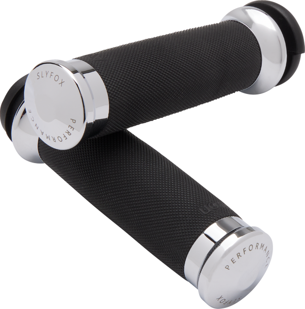 SLYFOX Grips - TBW - Chrome CC-85-CH-FL-FOX