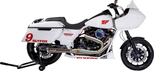  SLYFOX 2-into-1 Full Exhaust System - Stainless Steel SF1F3T 